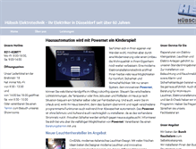 Tablet Screenshot of huebsch-elektrotechnik.de